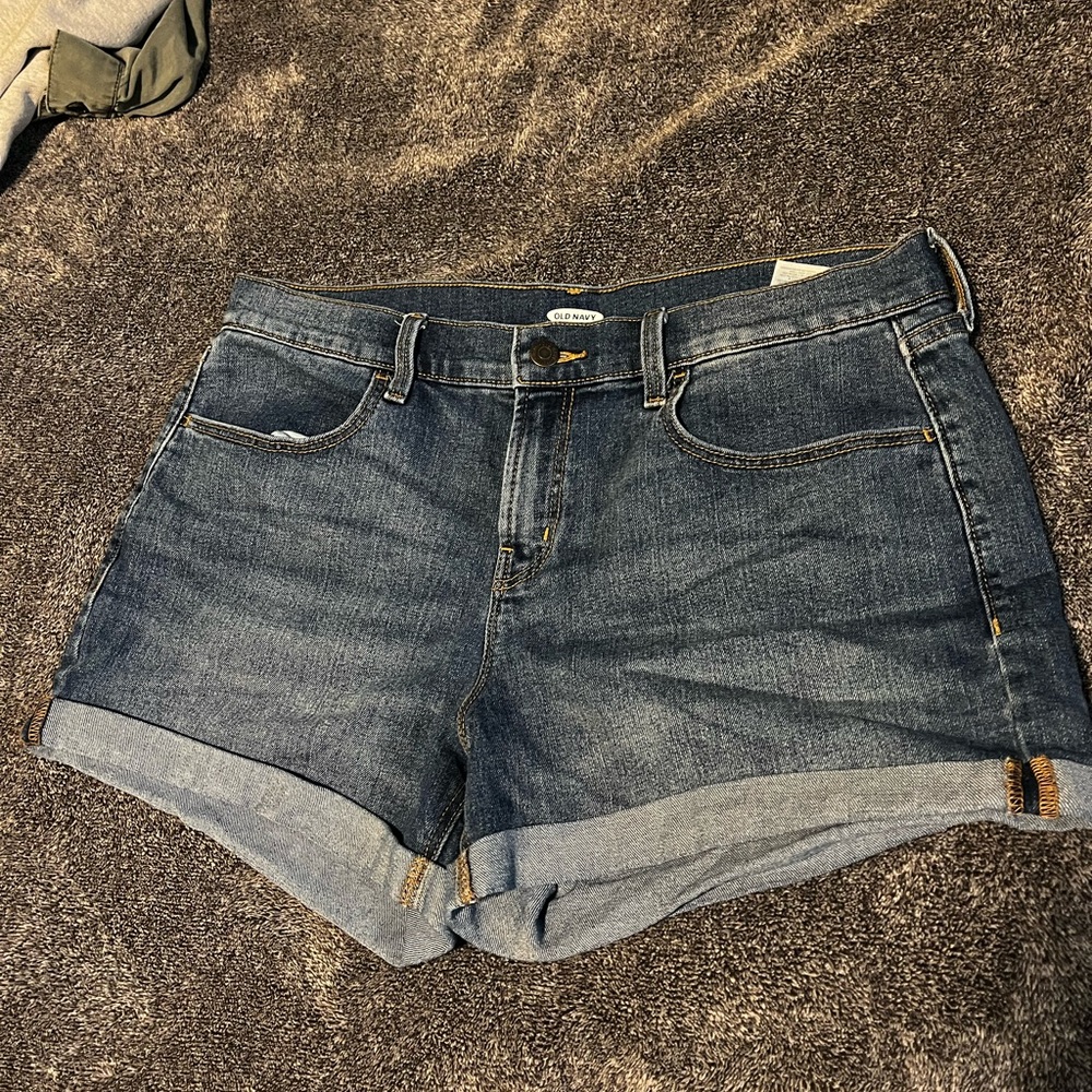 Old Navy Blue Jean Shorts Classic Cuffed Design